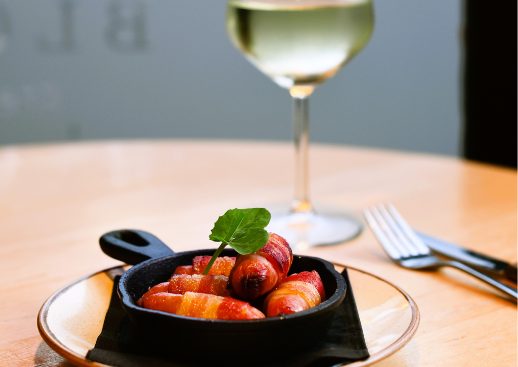 Pigs in blankets at Blocks Steakhouse