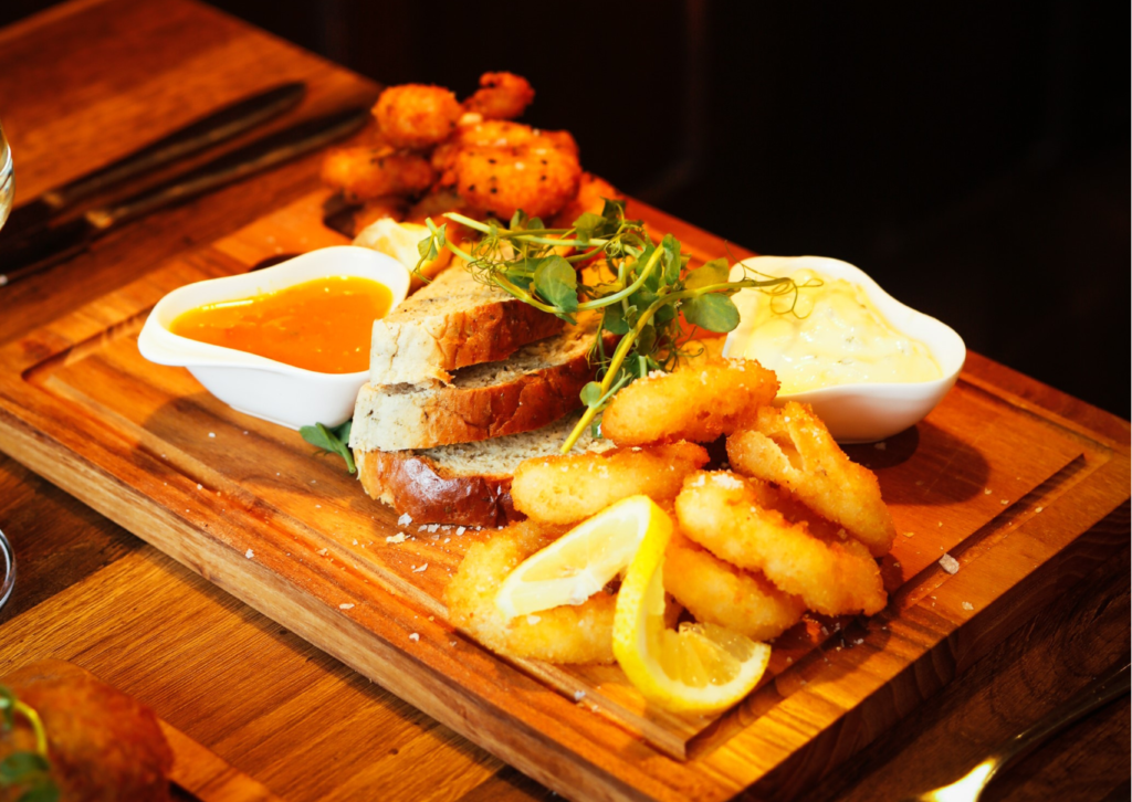 Bread and tapas at Blocks Steakhouse