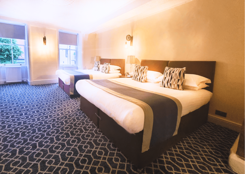 Twin double room at The Allerdale Court Hotel